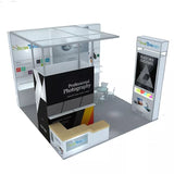 Aluminum Modular 10x10ft Exhibition Stand Compatible Octanorm Systems