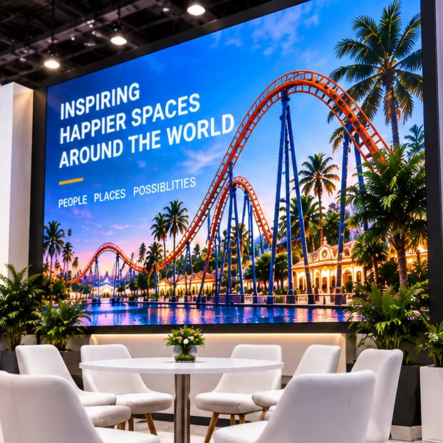amusement booth meeting area