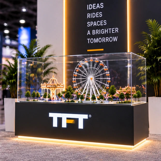 amusement booth acrylic showcase
