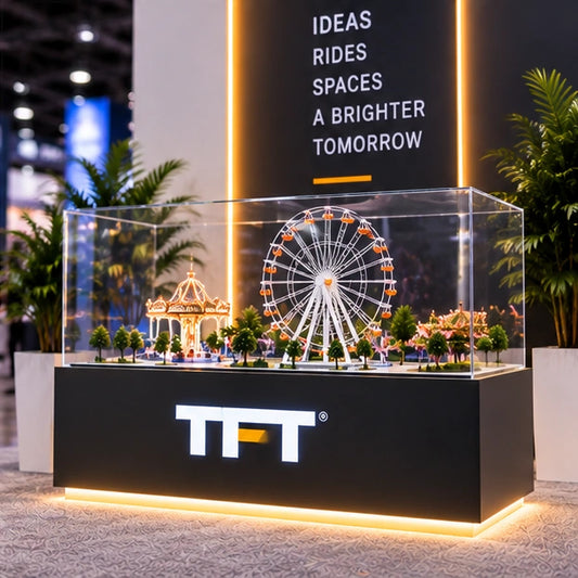 amusement booth acrylic showcase
