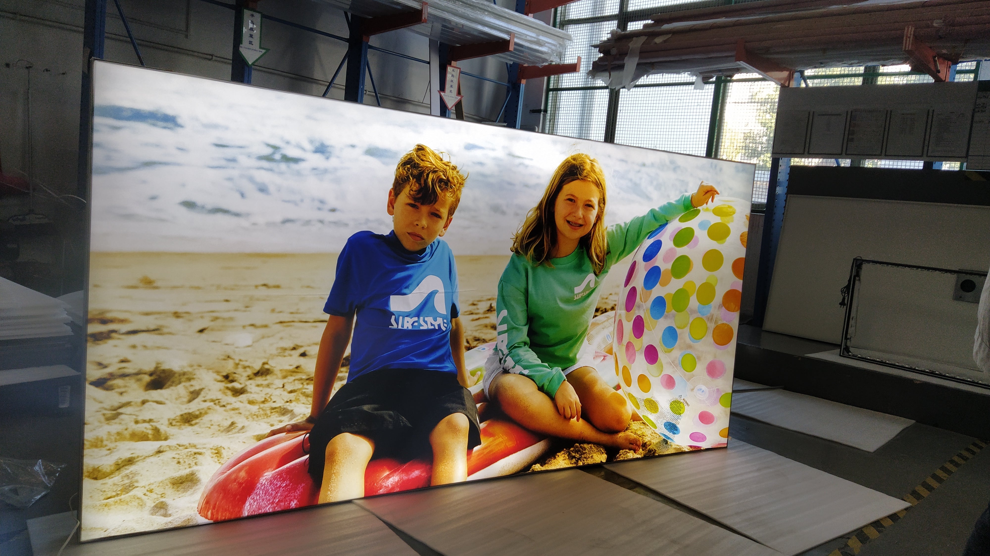 SEG Fabric lightbox Wall Mounted Type For Sports Brand Stores