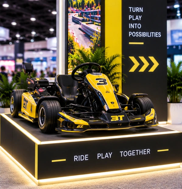Karting Display on Illuminated Platform for CES 2027
