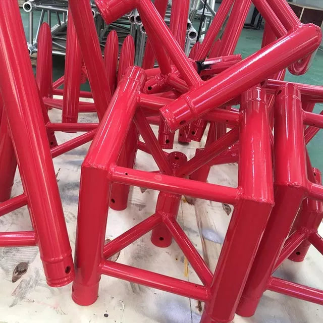 Coated Red Spigot Aluminum Truss Trade Show Display