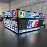 Custom Tapered Square Hanging Sign For Trendy Vape Trade Shows