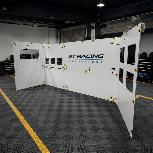 Modular Pit Walling System With LED Signage for F1 Motorsport Racing Events
