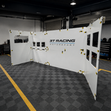Modular Pit Walling System With LED Signage for F1 Motorsport Racing Events