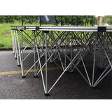 Easy Setup Aluminum Carpeted Portable Pop Up Folding Spider Stage for Hotel