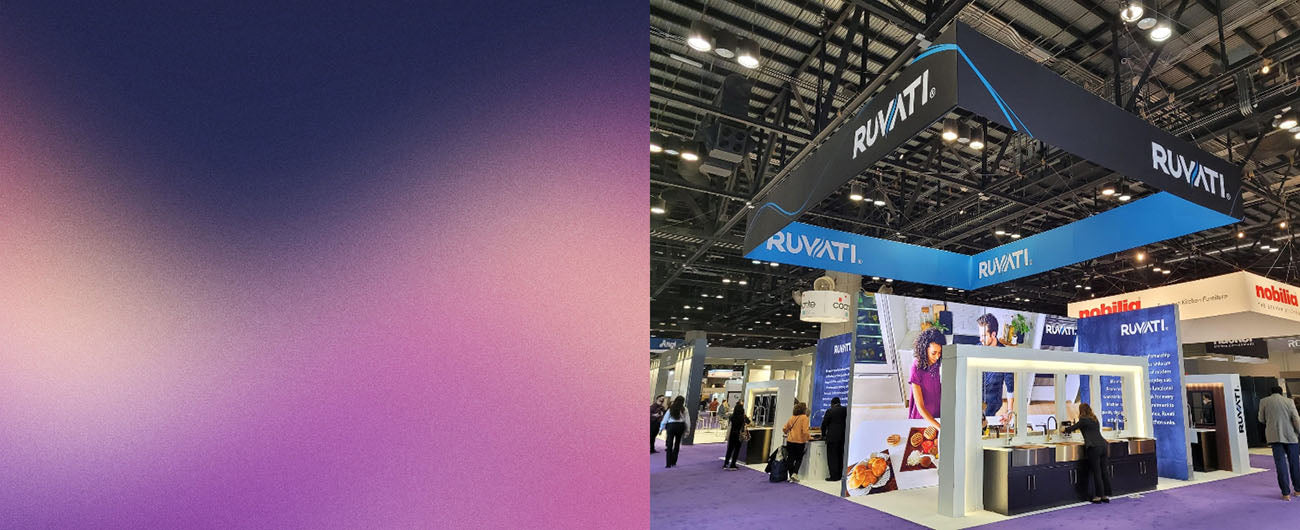 custolm tarde show booth banner