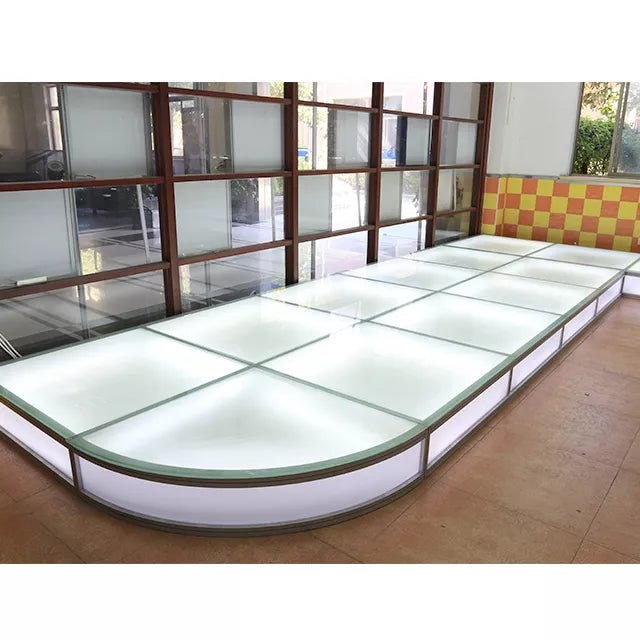 Aluminum Frame Glass Exhibition Flooring