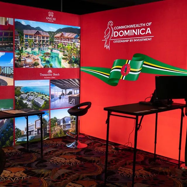 Conference Stand Backdrops 30'x30' Backlit SEG Fabric Display Stand for Conference Backdrop