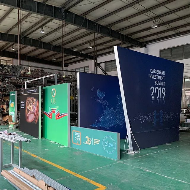 Conference Stand Backdrops 30'x30' Backlit SEG Fabric Display Stand for Conference Backdrop