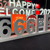 Unique Design LED light Signs Letters for Home Decor | Led custom sign | Straight Magnetic Letters