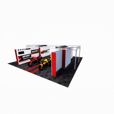 Custom Modular Pit Garage Walling for MotoGP, WorldSBK, Isle of Man TT
