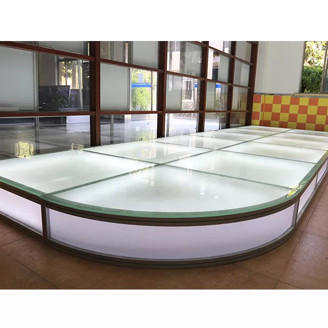 Aluminum Frame Glass Exhibition Flooring