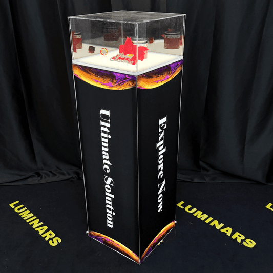 Trade Show Acrylic Showcase Display Cabinet with Built - In Lighting and Easy Installation