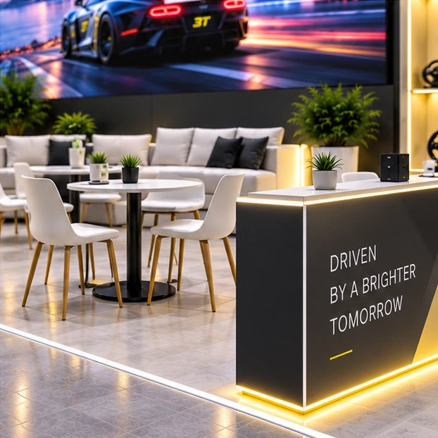20x30ft Custom Trade Show Booth Design with Demo Stations CES 2027