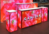 Innovative Exhibition Counter Design Ideas Combine with Modular Exhibition Display System in Different Industry Show