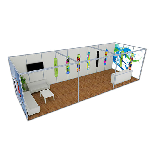 Fabric Modular Maxima 10' x 30' Customized Exhibition Booth