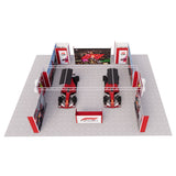 50x50 Auto Themed Trade Show Booth with Real Car Displays