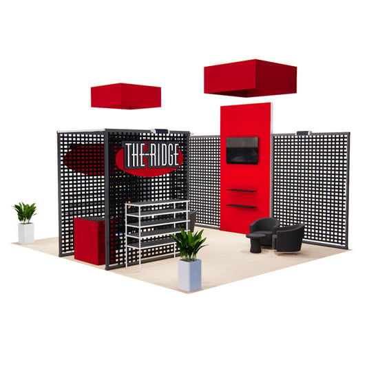 hybrid type rade show booth example