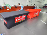 10x10 Custom Canopy Tent With A Foldable Receiption Counter For Outdoor Event Use