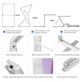 Smart Z Type Foldable Trade Show Lightbox Stand