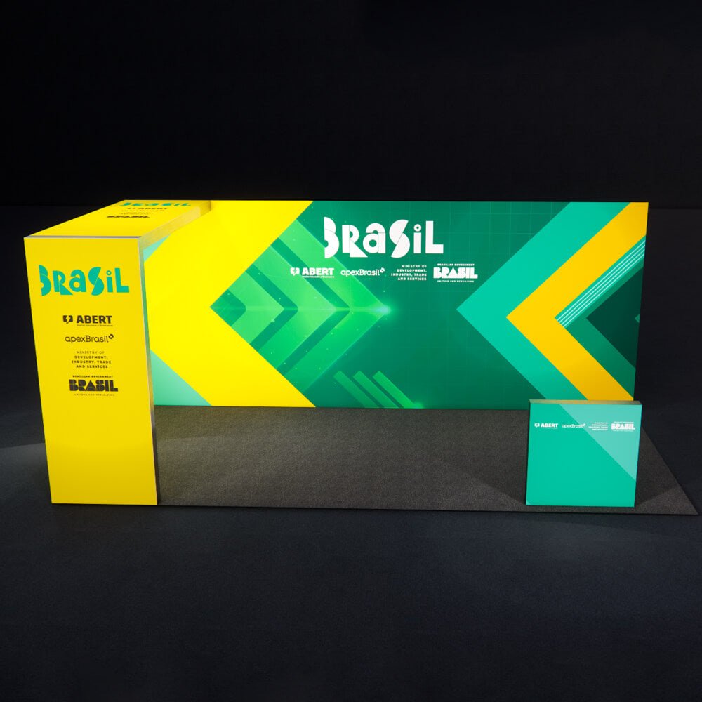Custom 10 x 20 Backlit Portable Trade Show Booth