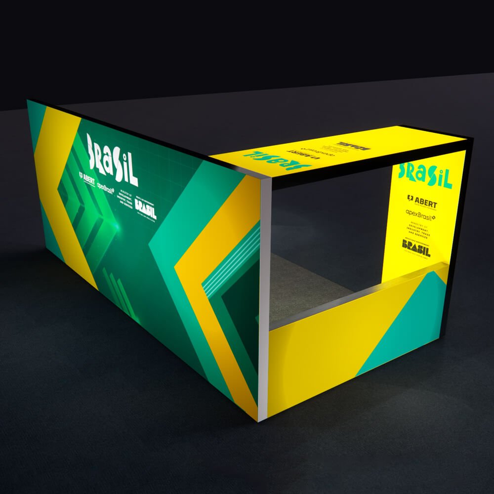 Custom 10 x 20 Backlit Portable Trade Show Booth