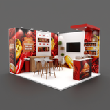 Elevating Food & Beverage Fairs with Sophisticated Customized Trade Show Aluminum Displays